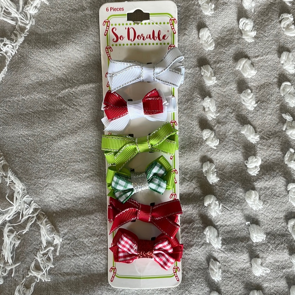 Little Girl Christmas Bows